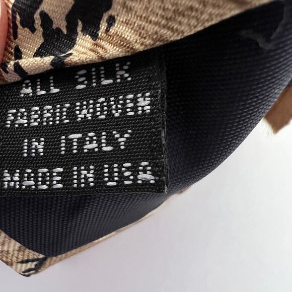 Christian Dior Vintage Italian Silk Tie Made in USA Mini Houndstooth Printed - Picture 9 of 10